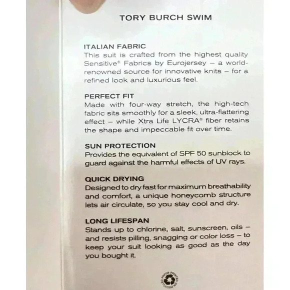 $118 Tory Burch Womens Black Solid One Shoulder Bikini Top Swimwear Size XS - Picture 5 of 9